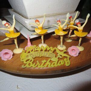 Ballerina Birthday Cake Candle Toppers